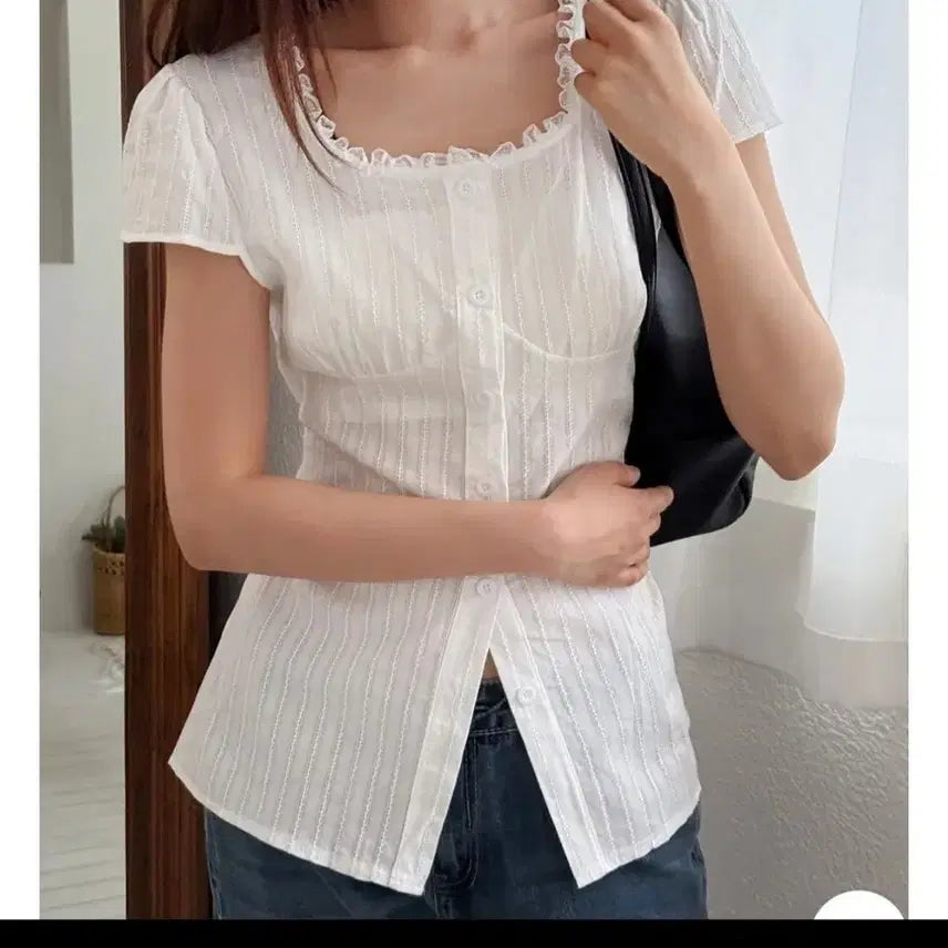 [BUNJANG] Lace Blouse / 레이스 블라우스