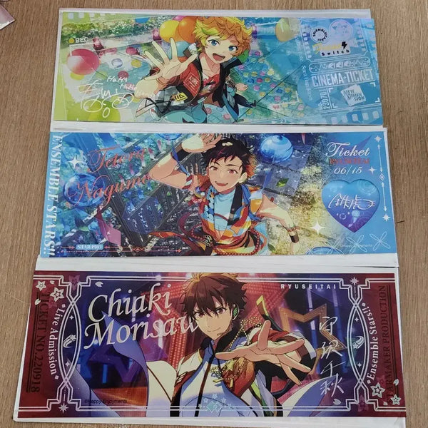 [BUNJANG] Ensemble Stars! Ticket Bundle - Chiaki, Tetora, Sora / 앙스타 티켓 일괄 / 치아키, 테토라, 소라