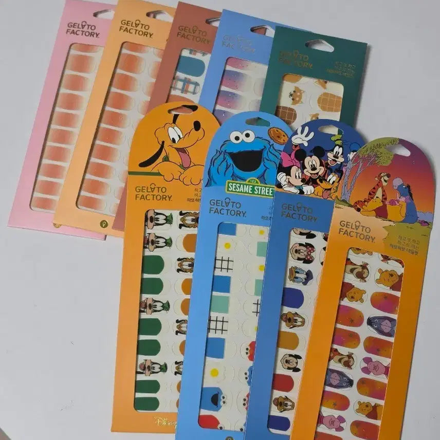 [BUNJANG] Gelato Factory Nail Stickers Bundle Set / 젤라또팩토리  네일스티커 (새상품) /일괄