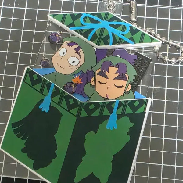 [BUNJANG] Nintama Rantaro Monjiro Senzo 6th Grade Keychain Strap / [새상품] 닌타마 몬지로 센조 6이 상자 키링 스트랩