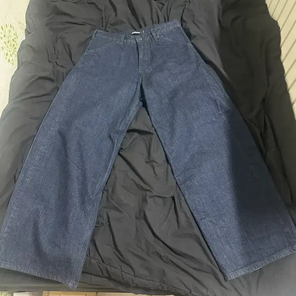 [BUNJANG] Hechingroom Indigo Denim Pants (Size 4) / 헤칭룸 인디고 데님(4사이즈)