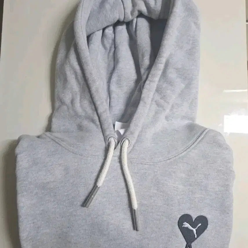 [BUNJANG] Puma x AMI Light Grey Hoodie 2XL / 아미 푸마 그레이 후드티