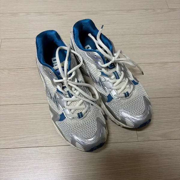 [BUNJANG] Mizuno Wave Rider 10 Running Shoes Silver/Blue 245mm / 미즈노 웨이브라이더10 245mm (실버/블루)