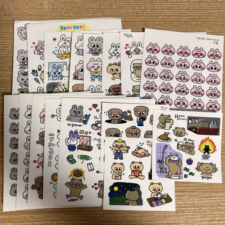 [BUNJANG] RoomRoom Sticker Mix (16 pcs) / 룸룸 인믹 16장