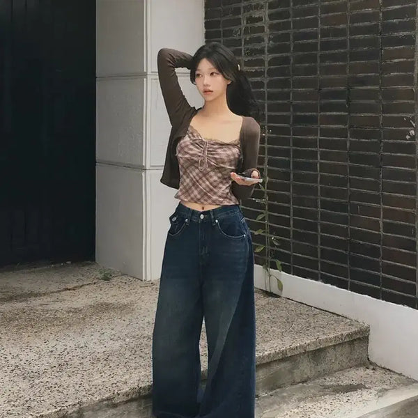 [BUNJANG] Ablley Wide Fit Denim Pants / 에이블리 와이드핏 데님 팬츠