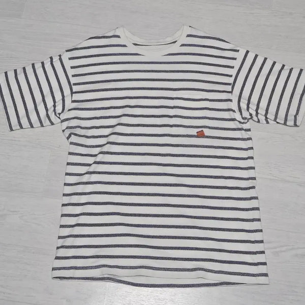 [BUNJANG] Ourself Stripe T-Shirt Purple / [1사이즈]아워셀브스 스트라이프 티셔츠 퍼플