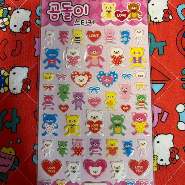 [BUNJANG] Bear Stickers / 곰돌이 스티커