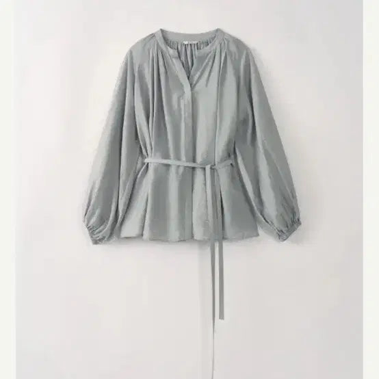 [BUNJANG] S cie Ailie Shirring Blouse Pale Blue / 시에 아일리 셔링 블라우스 페일 블루