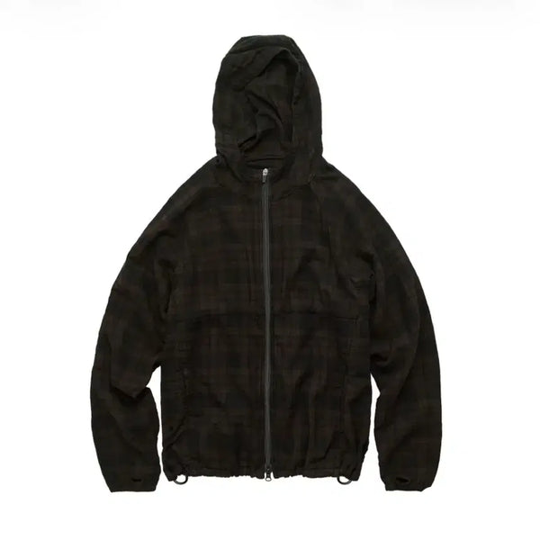[BUNJANG] Poleriter Human Index Check Hoodie Parka Brown / [2] 폴리테루 휴먼인덱스 체크 후디 파카 브라운