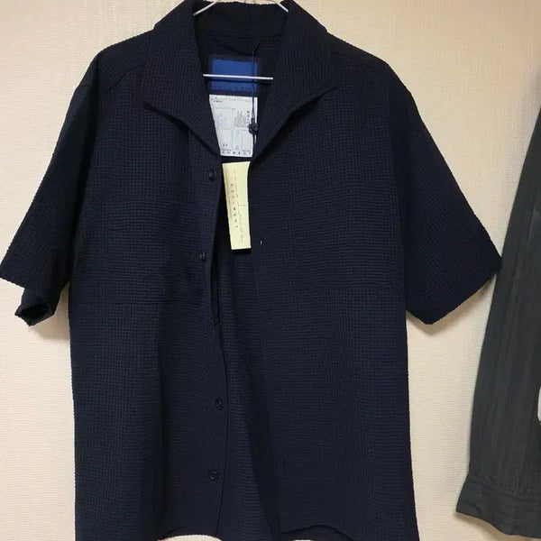 [BUNJANG] Document Seersucker Shirt Navy / 도큐먼트 시어서커 셔츠 판매합니다