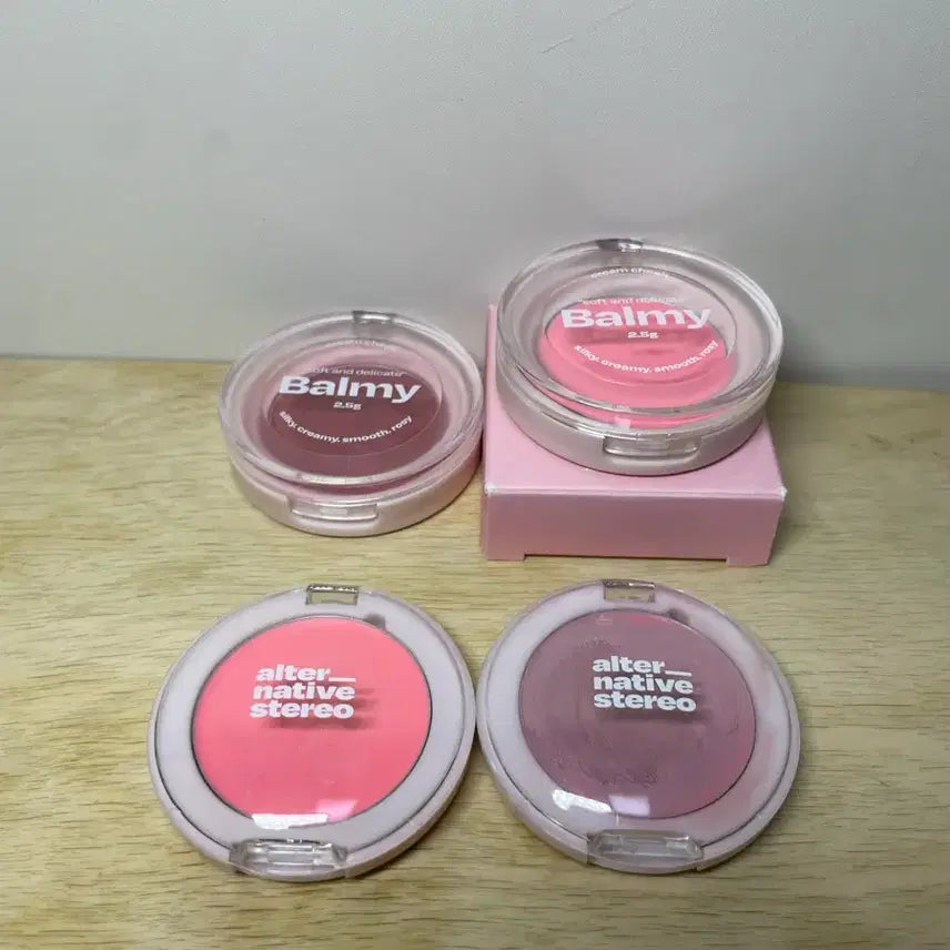 [BUNJANG] Alternative Stereo BAMI Cream Cheek Set - Cotton Candy, Tender Rose, Strawberry Sorbet, Taro Latte / 얼터너티브스테레오 바미 크림 치크 화장품 일괄 코튼캔디 텐더로즈 스트로베리셔벗 타로라떼 ,