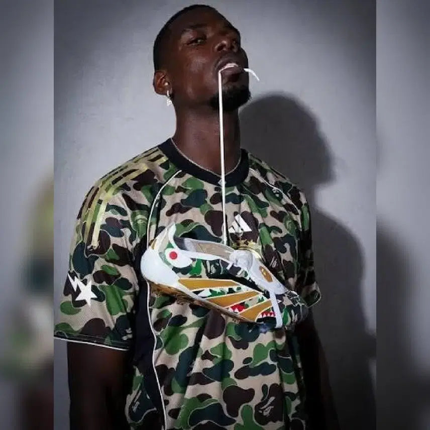 [BUNJANG] Adidas x Bape FB Jersey Crewneck Top Green / (L)아디다스 x 베이프 FB 저지 탑 크루 그린