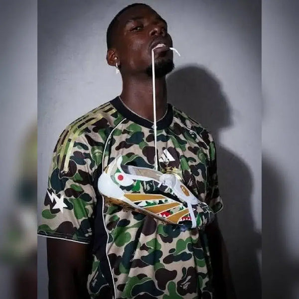[BUNJANG] Adidas x Bape FB Jersey Crewneck Top Green / (L)아디다스 x 베이프 FB 저지 탑 크루 그린