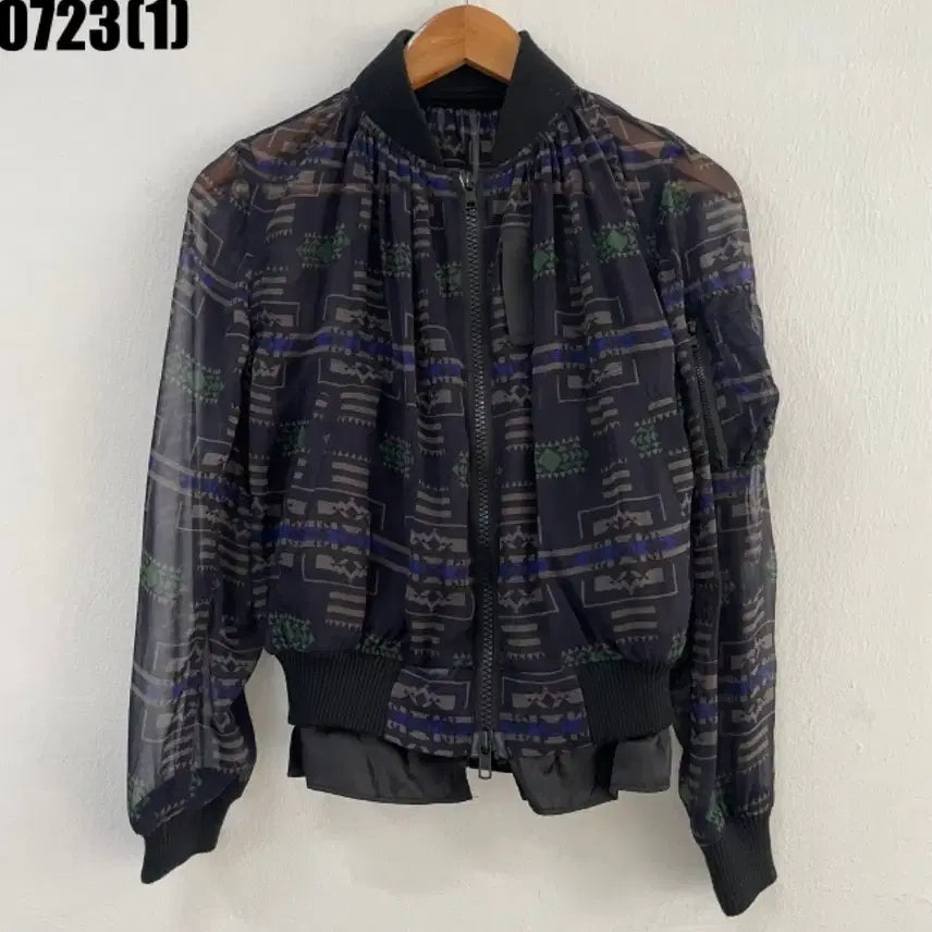 [BUNJANG] Sakai Layered Two-Way Zip-Up Jacket S / 일본 사카이 레이어드 레이어링 투웨이 집업 자켓 S