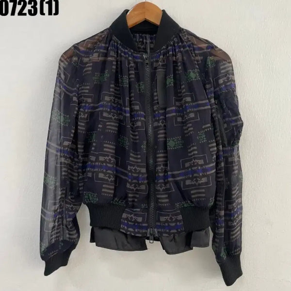 [BUNJANG] Sakai Layered Two-Way Zip-Up Jacket S / 일본 사카이 레이어드 레이어링 투웨이 집업 자켓 S