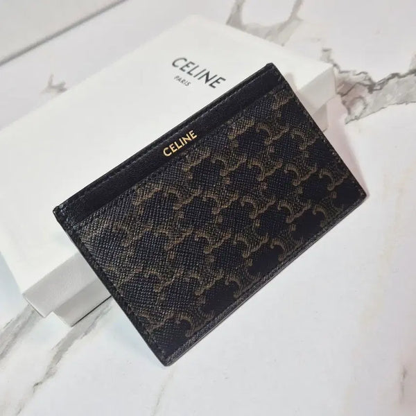 [BUNJANG] Celine Triomphe Card Holder Wallet Case / (정품) 셀린느 트리옹프 카드 홀더 지갑 케이스