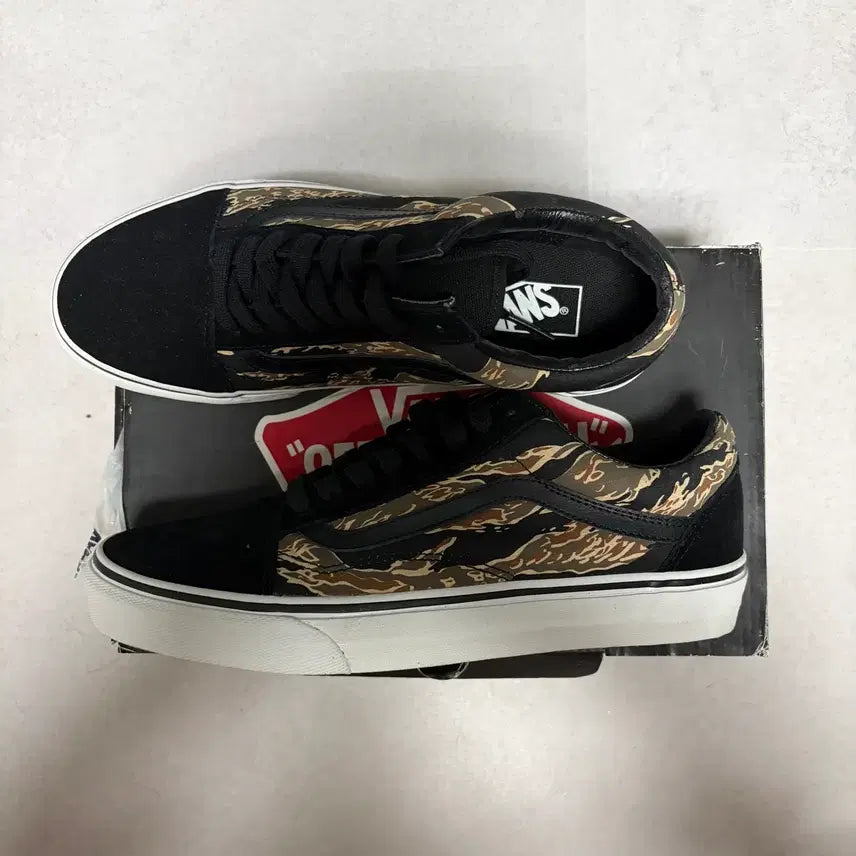 [BUNJANG] Vans Old Skool Tiger Camo Sneakers / 반스 올드스쿨 타이거 카모 265 새제품