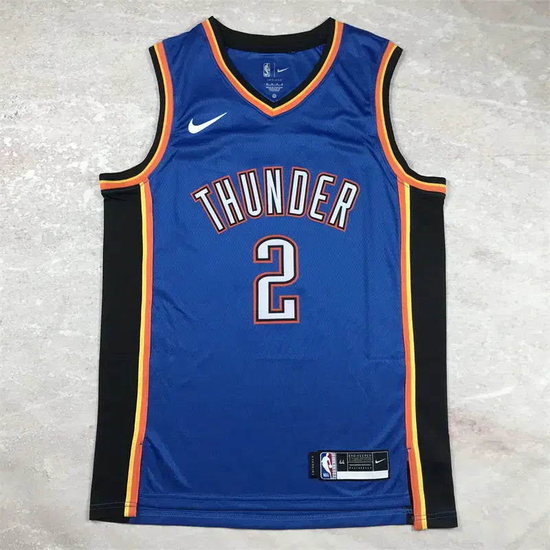 [BUNJANG] NBA Oklahoma City Thunder Shai Gilgeous-Alexander Hotfix Basketball Jersey Blue / NBA 썬더2번 알렉산더 핫픽스 블루 농구복