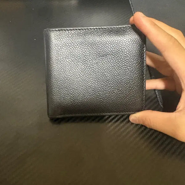 [BUNJANG] Thom Browne Men's Leather Bifold Wallet Black / 남성용 가죽 톰브라운 반지갑 블랙