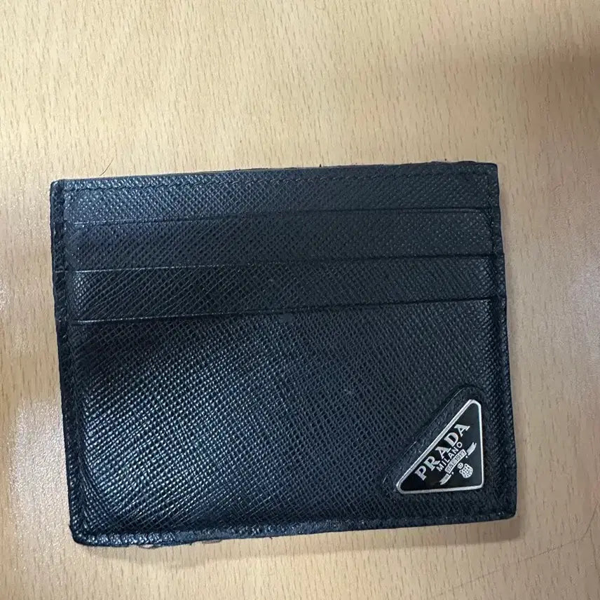 [BUNJANG] Prada Leather Card Holder Black / 프라다 카드지갑