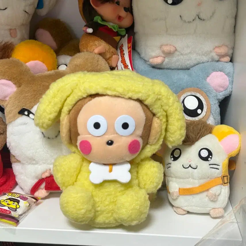 [BUNJANG] 1999 Sanrio Pompompurin Monkeychi Monkey Doll / (오늘만할인)1999년 일본 고전 산리오 폼폼푸린 몽키치 원숭이 인형
