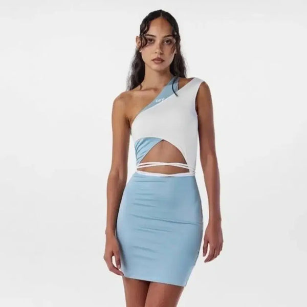[BUNJANG] Off-White Cutout Mini Dress / <새상품, 정품> 오프화이트 컷아웃 미니원피스