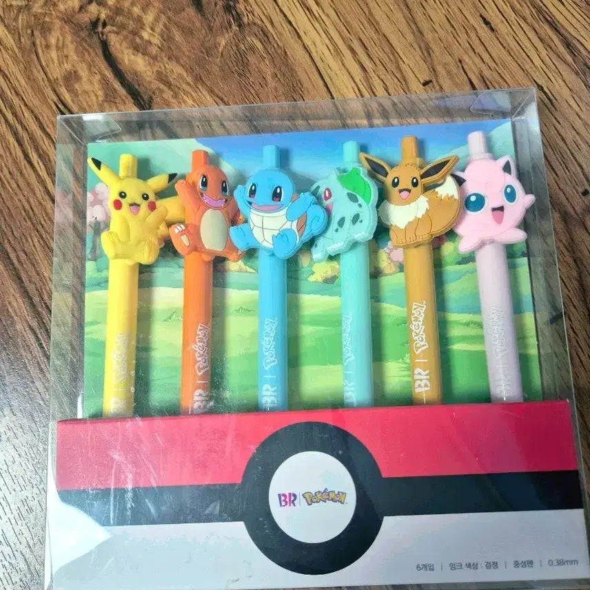 [BUNJANG] Baskin Robbins Pokemon Ballpoint Pen Set / 배스킨라빈스 포켓몬 볼펜세트