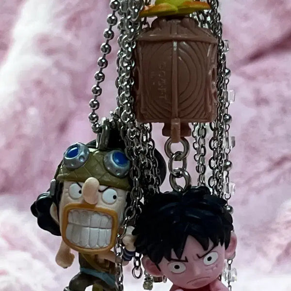 [BUNJANG] Handmade One Piece Luffy Usopp Keychain / [handmade] 원피스 루피 우솝 키링 열쇠고리