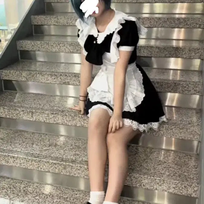 [BUNJANG] Maid Outfit Skirt Set / 메이드복