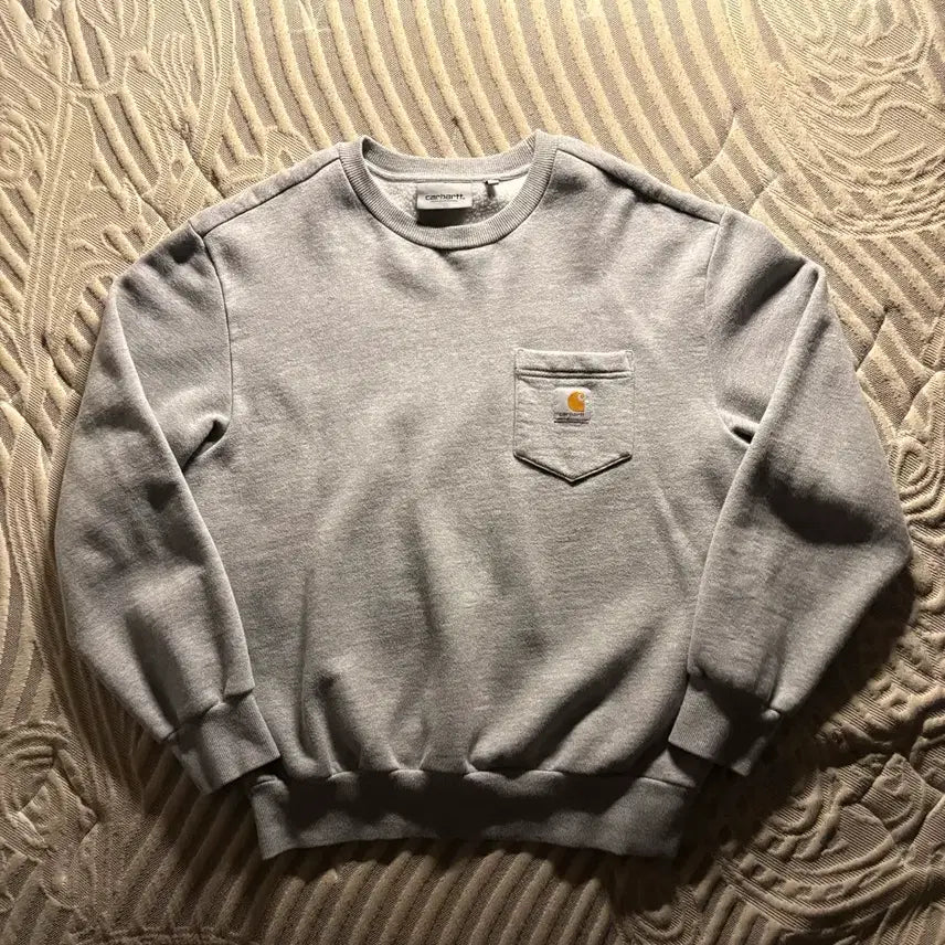 [BUNJANG] Carhartt WIP Pocket Sweatshirt Grey S / 칼하트 WIP 포켓 맨투맨 그레이 (s)
