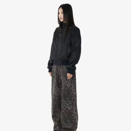[BUNJANG] AKAM Leopard Pattern Cotton Pants (Purple) / 아캄 Leopard Pattern Cotton Pants (Purple)