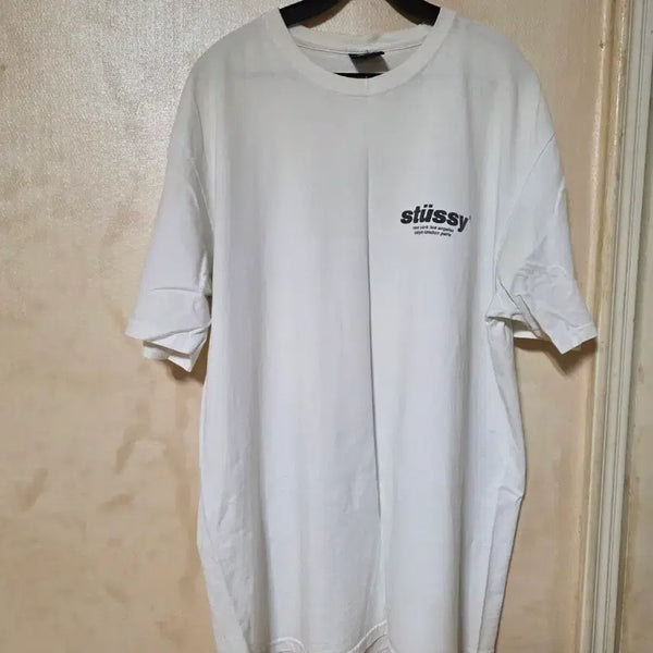 [BUNJANG] Stussy Short Sleeve T-Shirt White L (105) / 스투시 반팔 티셔츠 화이트 L사이즈(105)