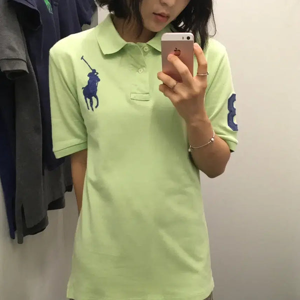 [BUNJANG] Polo Ralph Lauren Big Pony Polo Shirt Light Green / 폴로 랄프로렌 빅포니 카라 라이트그린