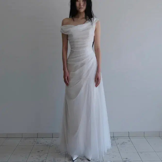[BUNJANG] LEKONG Mermaid Drape Dress / LEKONG 머메이드 드레이프 드레스