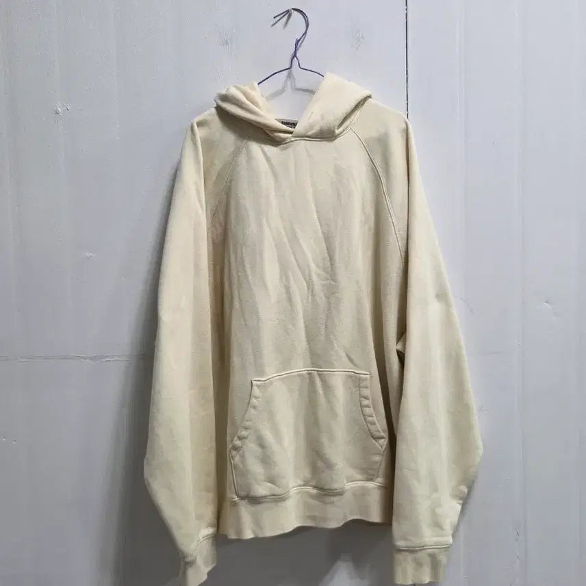 [BUNJANG] ESSENTIALS Ivory Hoodie L / 에센셜 후드티 아이보리 L #72215