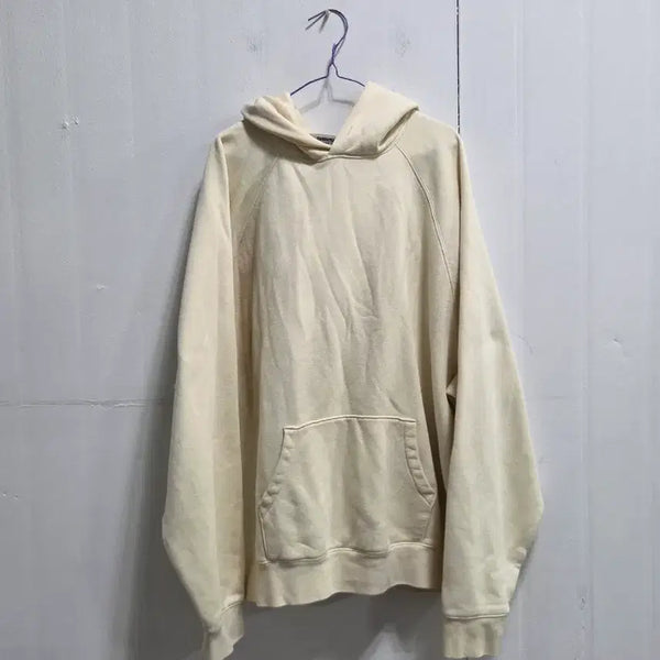 [BUNJANG] ESSENTIALS Ivory Hoodie L / 에센셜 후드티 아이보리 L #72215
