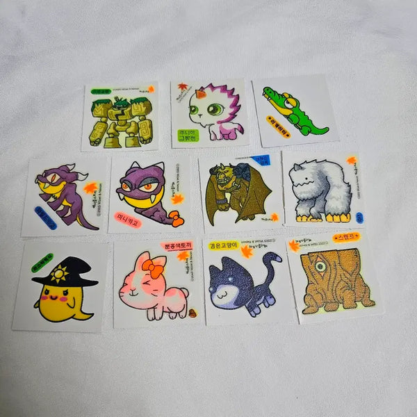 [BUNJANG] MapleStory Ttibu Seal Sticker Bundle Set / 고전문구 메이플스토리 띠부씰 스티커 일괄 세트