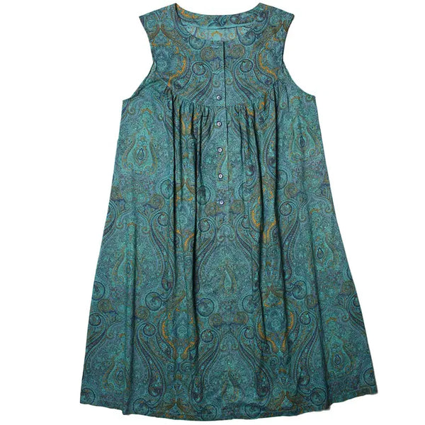 [BUNJANG] Paisley Cotton Vintage Dress Loose Fit Size 77-88 / 77-88 페이즐리코튼 빈티지드레스 루즈핏 325