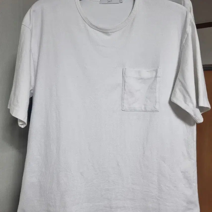 [BUNJANG] Kolon 24/7 Basic Pocket Short Sleeve T-Shirt - Size L (100) / (세탁 완료)코오롱 24/7 기본 포켓 반팔 티셔츠 L 100사이즈