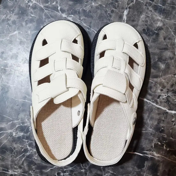 [BUNJANG] Platform Clogs Sandals (5cm Heel) - Ivory / 새상품) 여름 통굽 키높이 플랫폼 클로그 샌들 225 아이보리