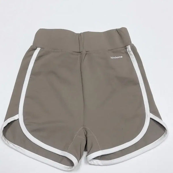 [BUNJANG] Kaindami High-Waisted Stretch Shorts (Beige, S) / 카인다미 숏츠(베이지,S)