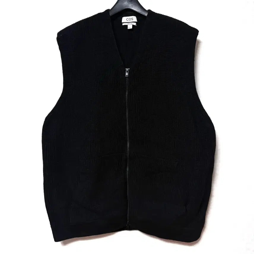 [BUNJANG] COS Knit Zip Vest Black / [M,95]COS 코스 니트 조끼 집업 베스트 블랙