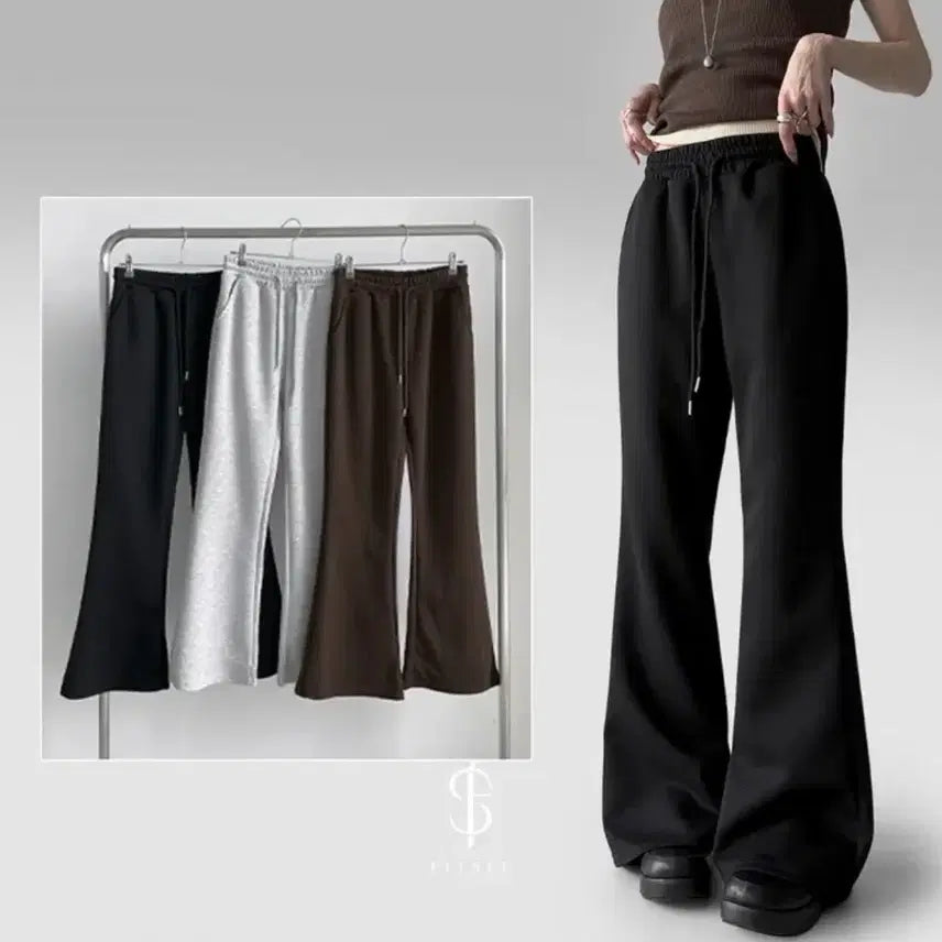 [BUNJANG] Soft Bootcut All-Band Training Long Pants / 부츠컷 올밴딩 소프트 트레이닝 롱팬츠 츄리닝