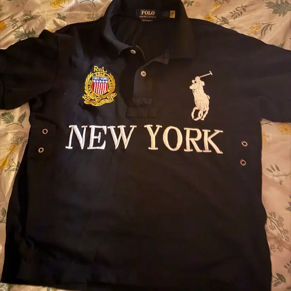 [BUNJANG] Polo Ralph Lauren Big Pony New York Polo Shirt / 폴로 치프키프 빅포니 뉴욕 카라티