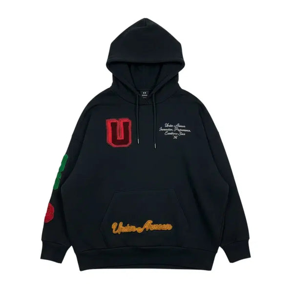 [BUNJANG] Under Armour Icon Heavyweight Terry Oversized Hoodie L / (L) 언더아머의 아이콘 헤비웨이트 테리 오버사이즈 후드 티