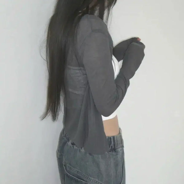 [BUNJANG] IZIZ Cardigan Charcoal / 이즈이즈 가디건 차콜