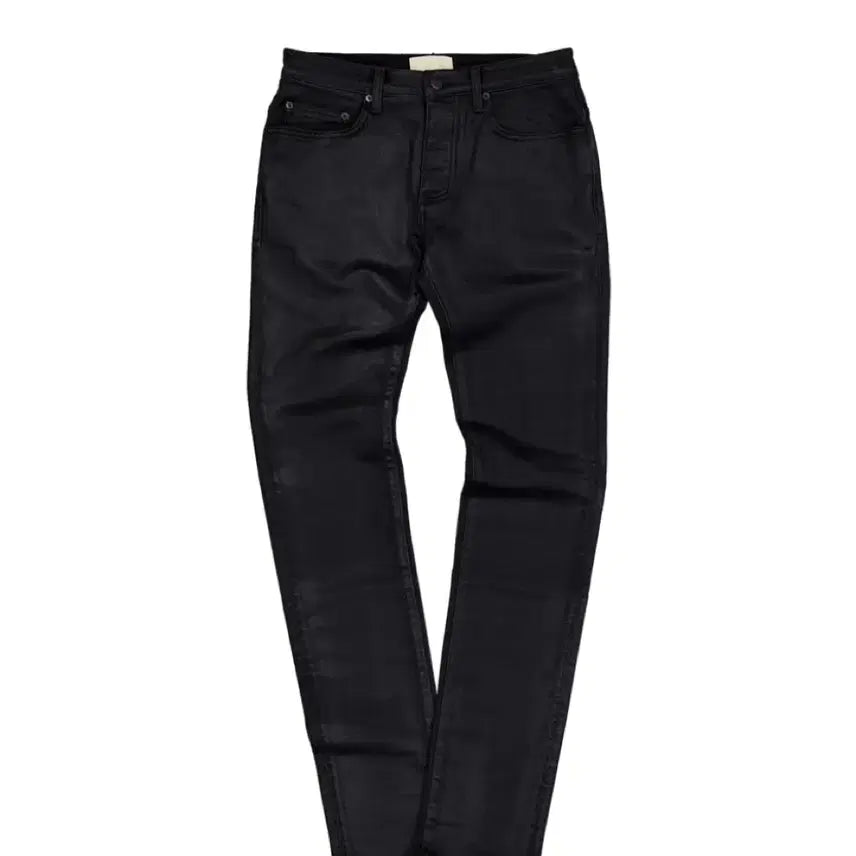 [BUNJANG] Under My Car Wax Coated Slim Straight Jeans / 언더마이카 무.157 왁스 코티드 슬림 스트레이트 진