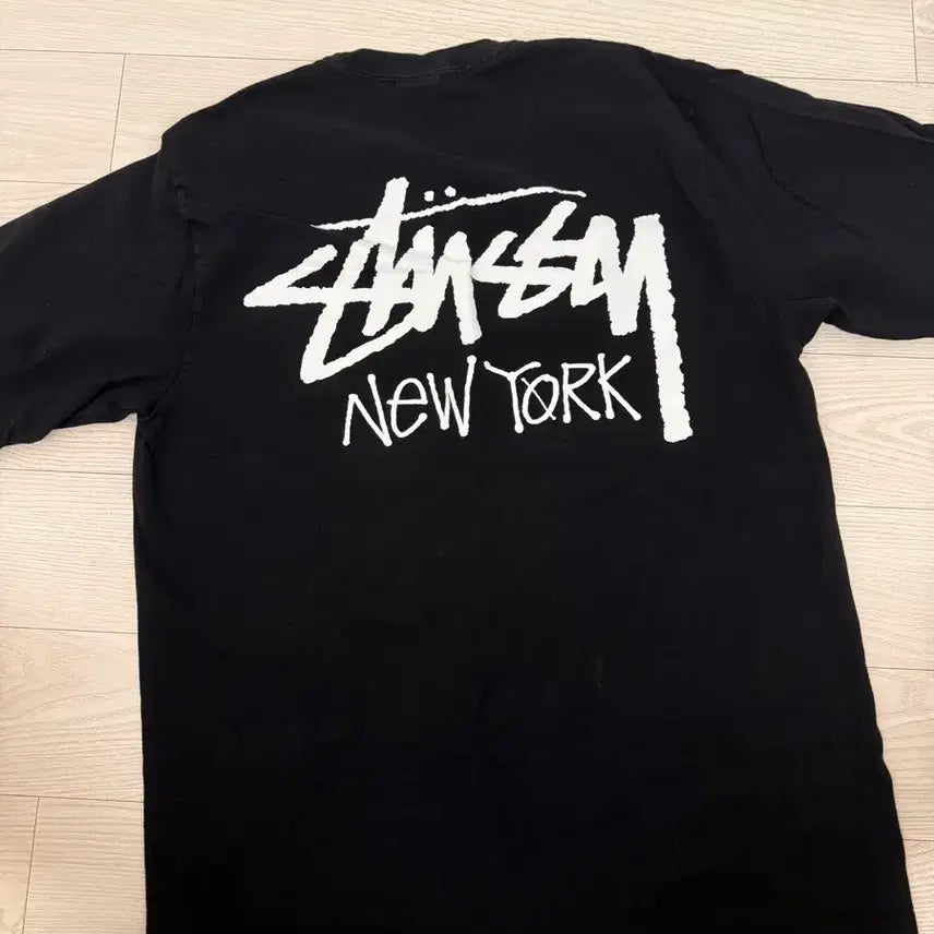 [BUNJANG] Stussy New York Short Sleeve T-Shirt Black (Size M) / 스투시 뉴욕 M사이즈