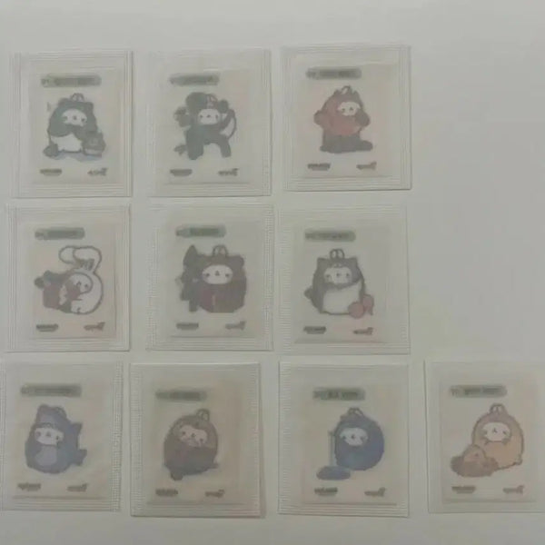 [BUNJANG] Yeziiminn Animal Mollangi Ttibbi Seal 10-Type Complete Set / 예지미인 동물 몰랑이 띠부씰 10종 완성본