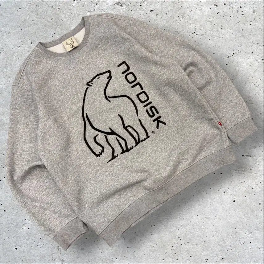 [BUNJANG] Nordisk Gray Sweatshirt XL / [XL] 노르디스크 그레이 맨투맨 E651